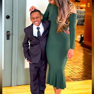 Like New Normal Kamali Midi Dress Green XS / S